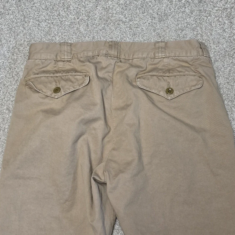 Wallace & Barnes Tessuti Sonriso Chino Trousers Khaki W29 L29 Slim Straight Mens